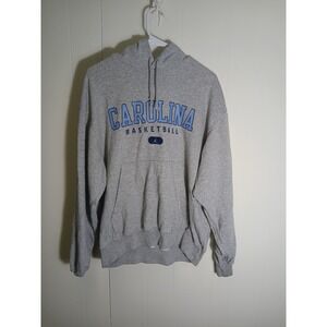 Jordan Mens Hoodie Gray North Carolina Basketball Long Sleeve Pullover Size M